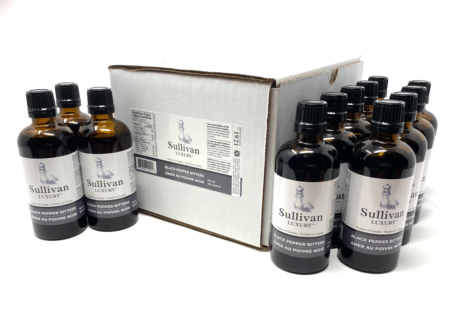 Sullivan Luxury™ Black Pepper Bitters - Case (100ml x 12)